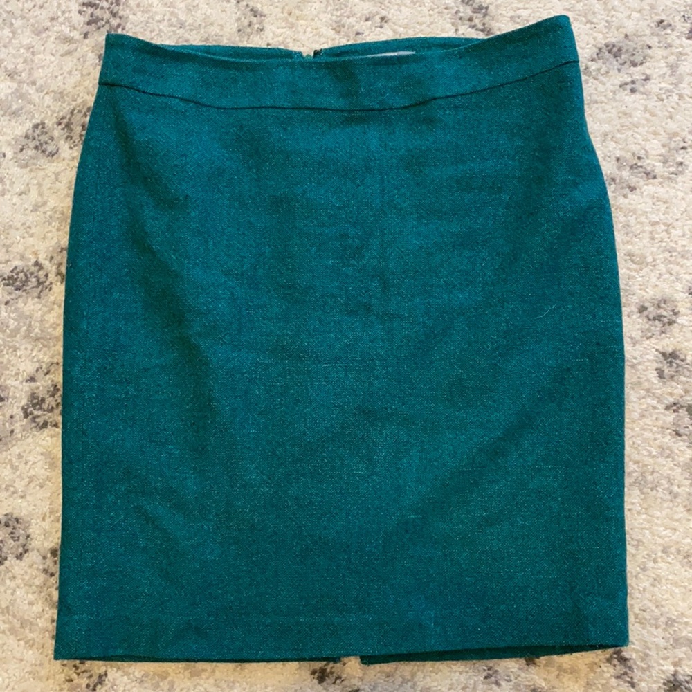 Merona Wool Teal Pencil Skirt